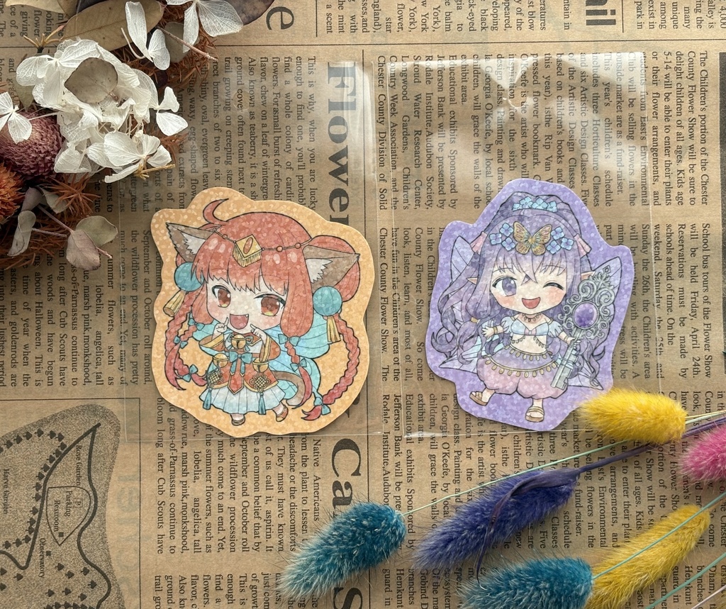 ステッカー（あじさい/きんもくせい）