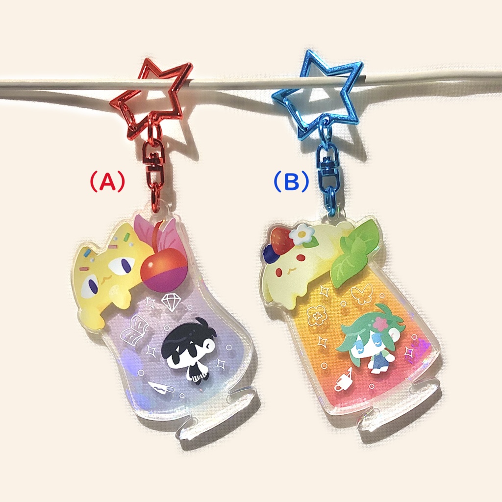 【リニューアル】クリームソーダ アクリルキーホルダー
