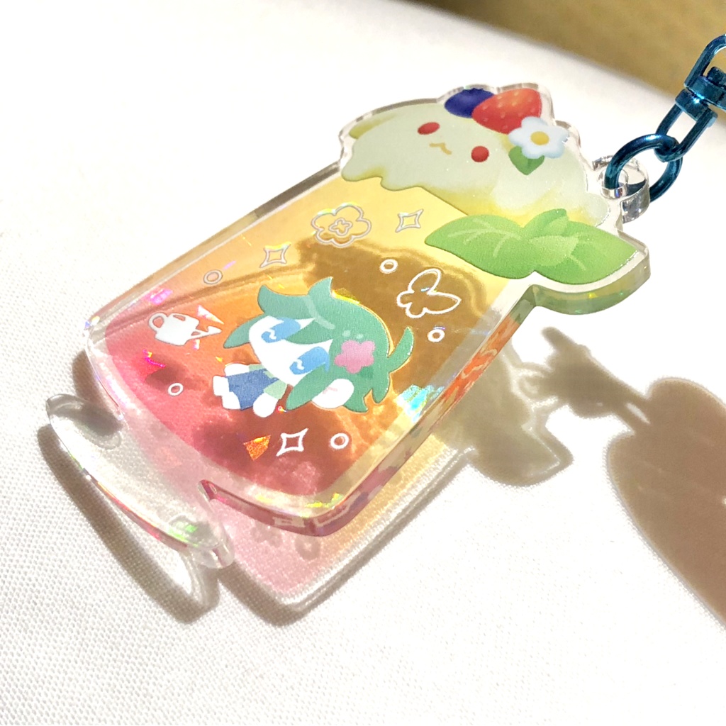 【リニューアル】クリームソーダ アクリルキーホルダー