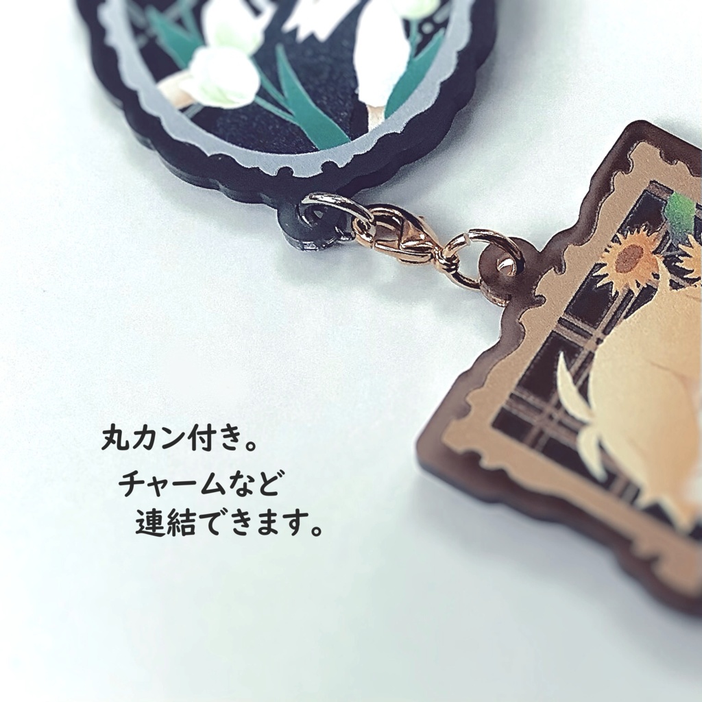 額縁 アクリルキーホルダー