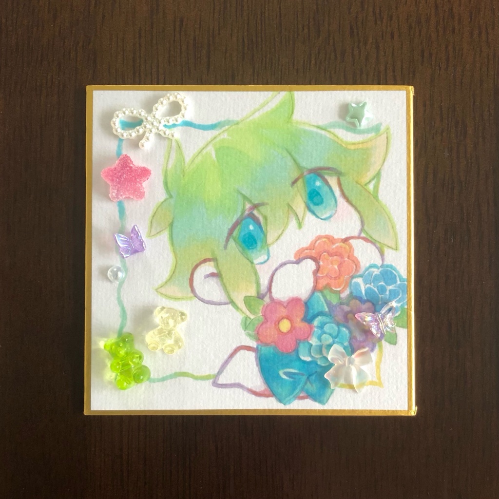 【展示のみ】ミニミニ色紙(原画)