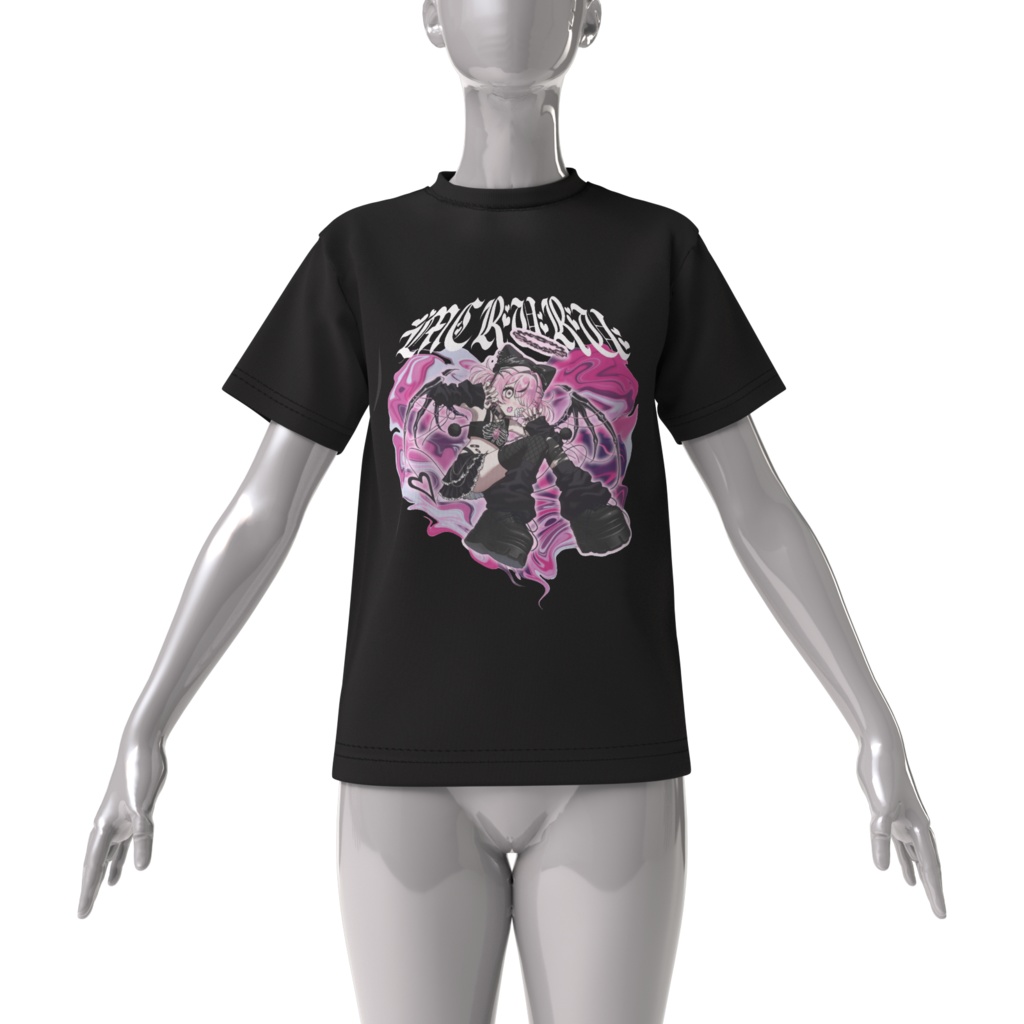 子阿魔めるるビッグシルエットTシャツ