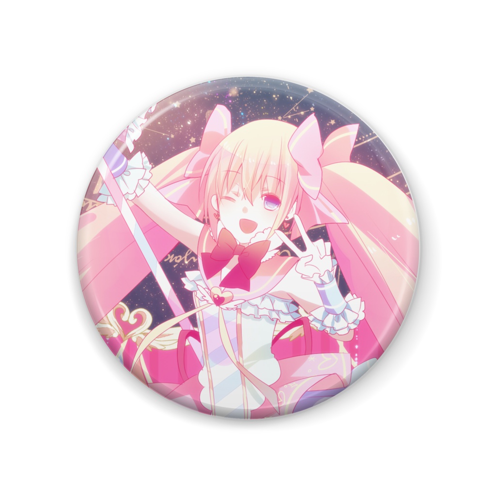 缶バッジ「青い魔法少女の自己主張」（全6種）／朗読劇 魔法少女
