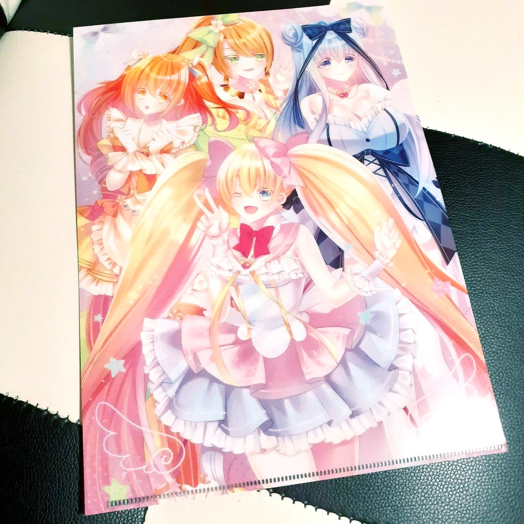 【オリジナル】魔法少女ピュアリィ❤ラブ A4クリアファイル【エアコミケ3】