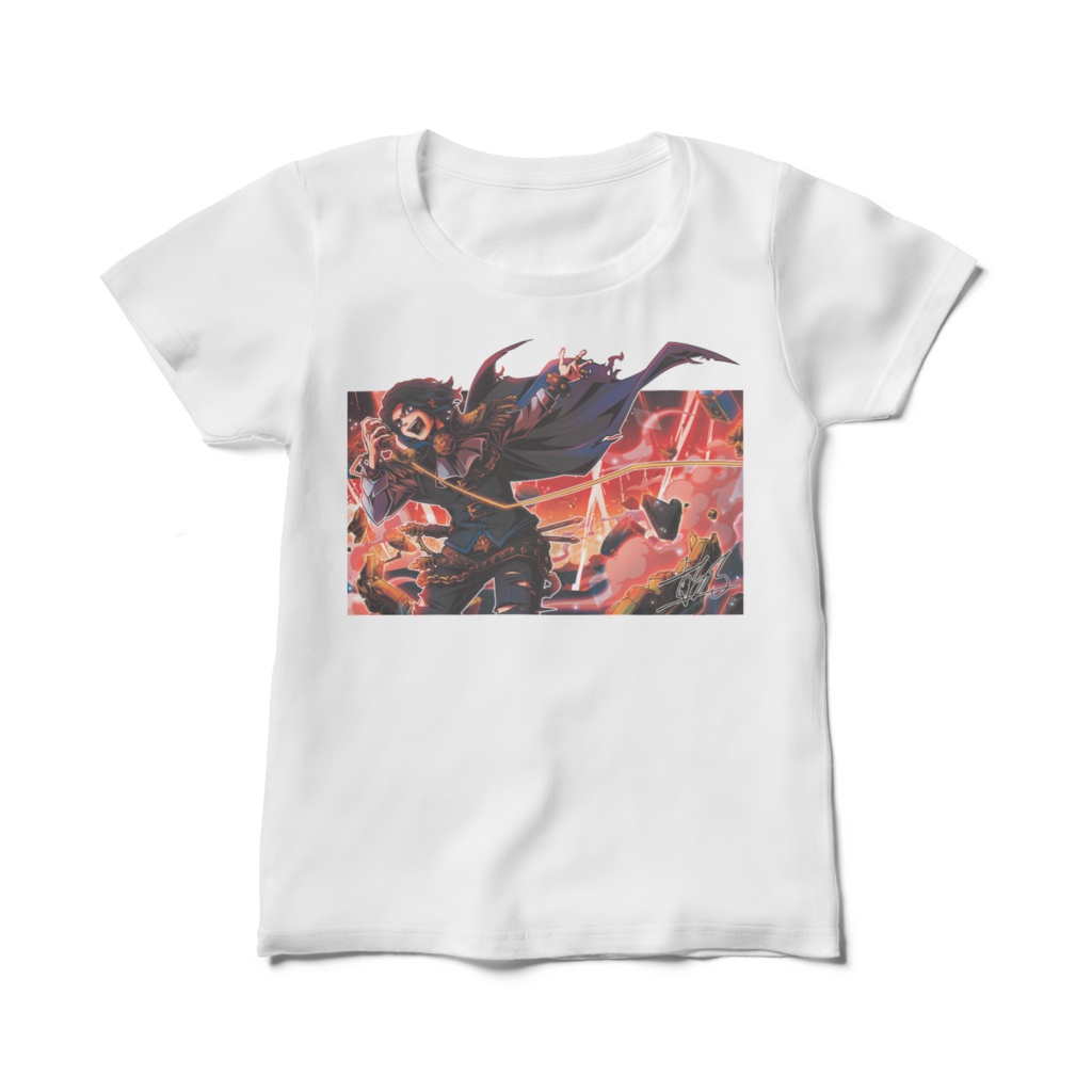 【ドラム型Vsinger鼓拍】レディースTシャツ「シャウラ!!」上半身