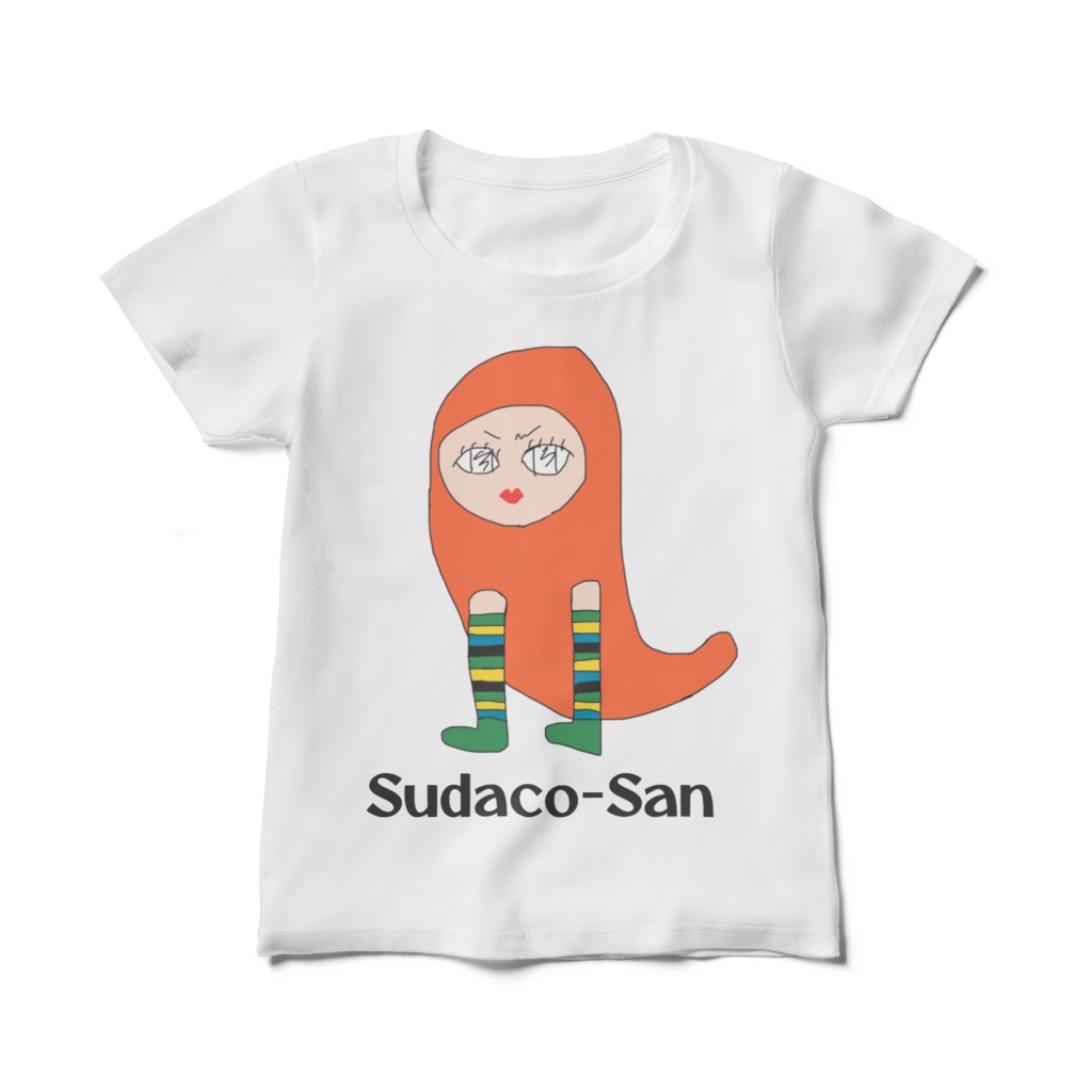 【ドラム型Vsinger鼓拍】Tシャツ「すだこさん」(レディース)
