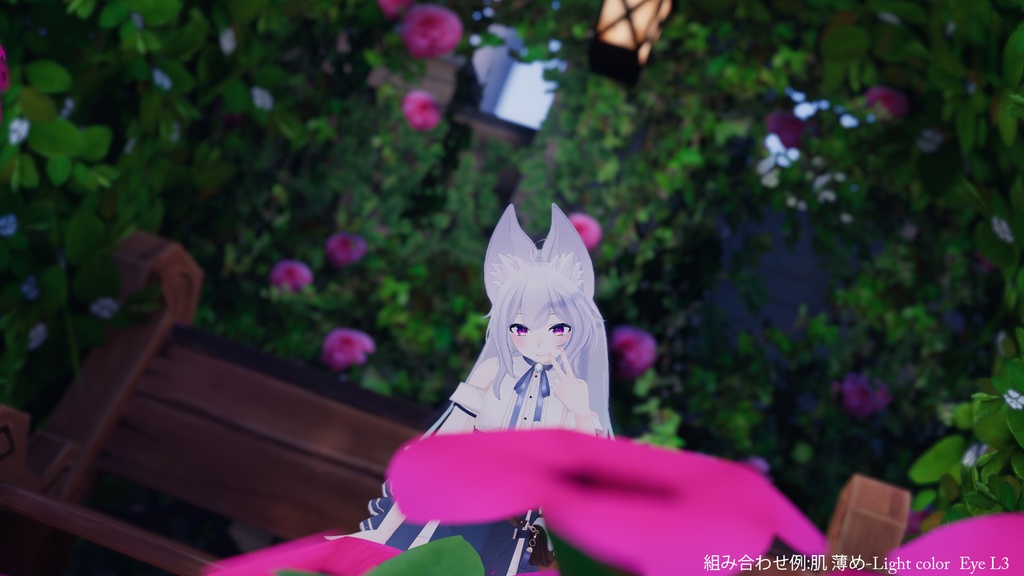 【ウルフェリアちゃん専用】肌・眼テクスチャ素材/Wolferia Skin&Eye texture