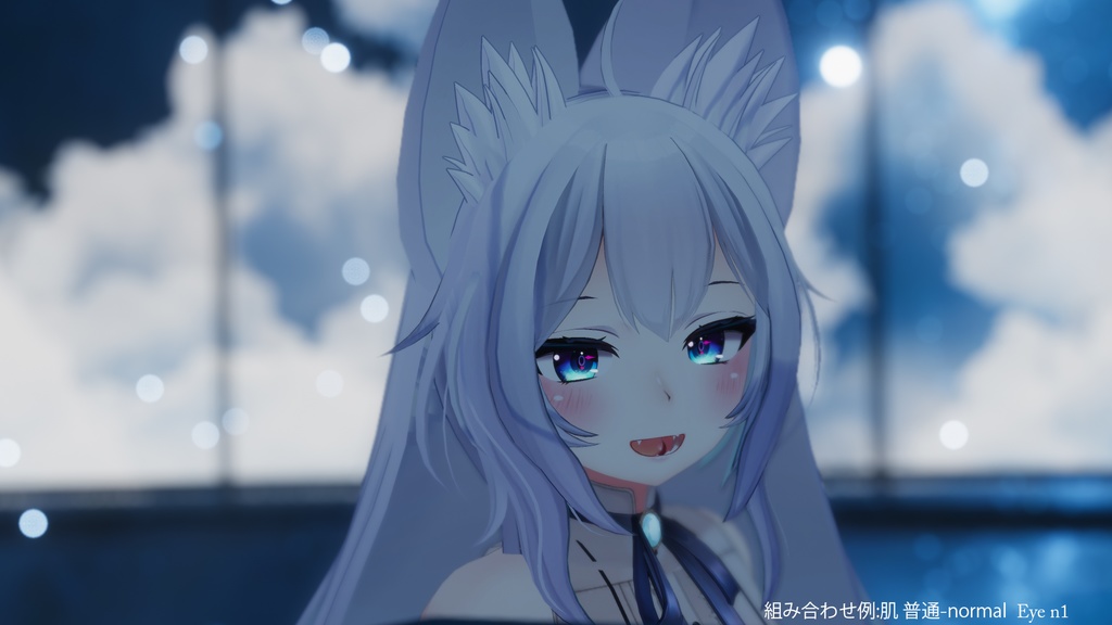 【ウルフェリアちゃん専用】肌・眼テクスチャ素材/Wolferia Skin&Eye texture