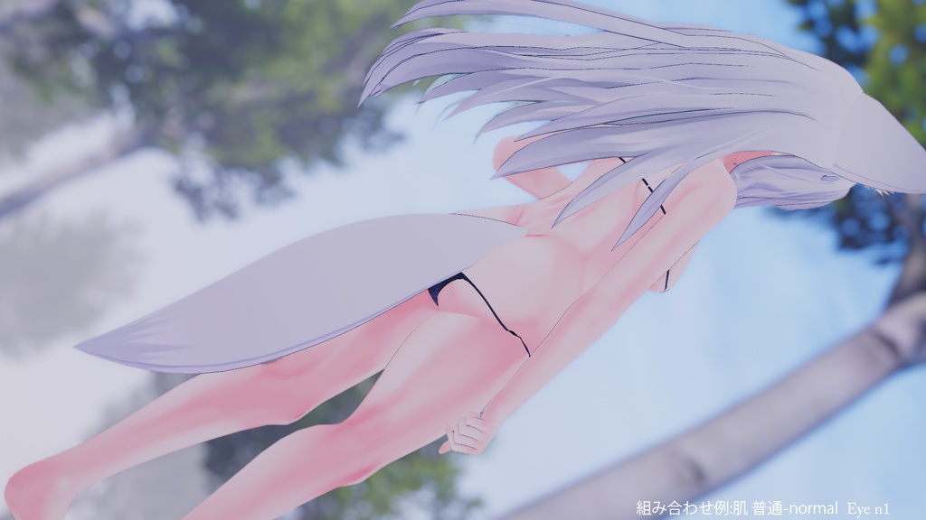 【ウルフェリアちゃん専用】肌・眼テクスチャ素材/Wolferia Skin&Eye texture