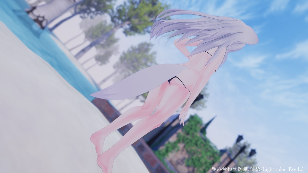 【ウルフェリアちゃん専用】肌・眼テクスチャ素材/Wolferia Skin&Eye texture