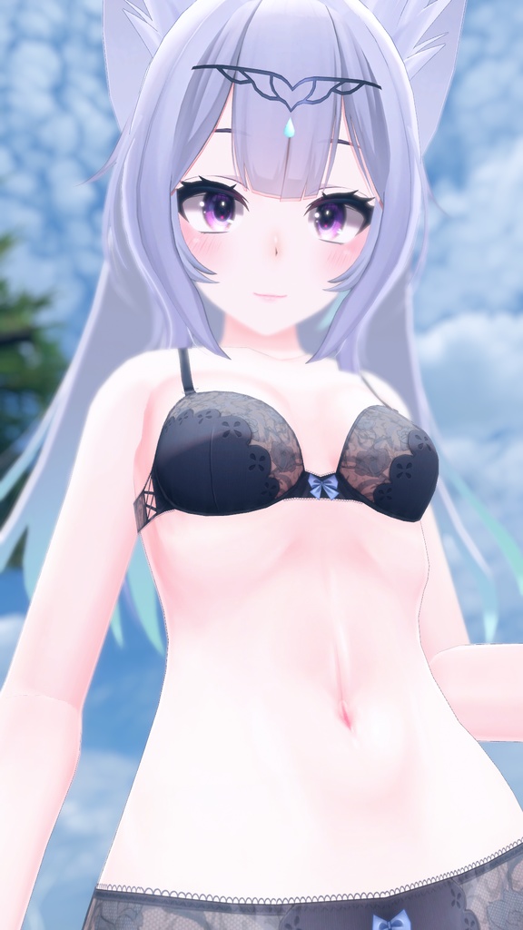 【ウルフェリアちゃん専用】肌・眼テクスチャ素材/Wolferia Skin&Eye texture