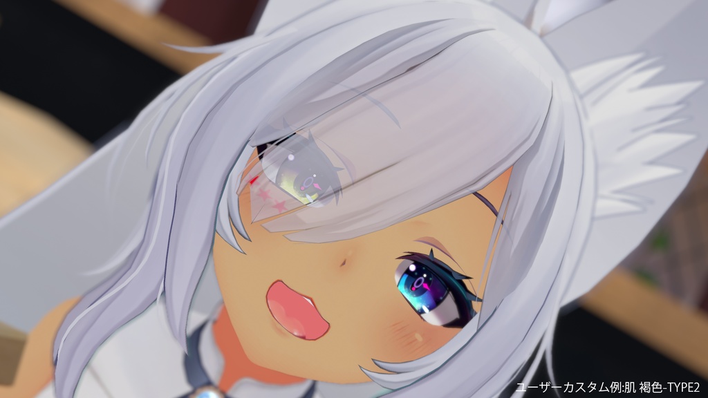 【ウルフェリアちゃん専用】肌・眼テクスチャ素材/Wolferia Skin&Eye texture