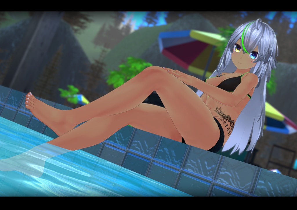 【メリノちゃん専用】肌・髪・眼テクスチャ素材/Merino Skin/Hair/Eye texture