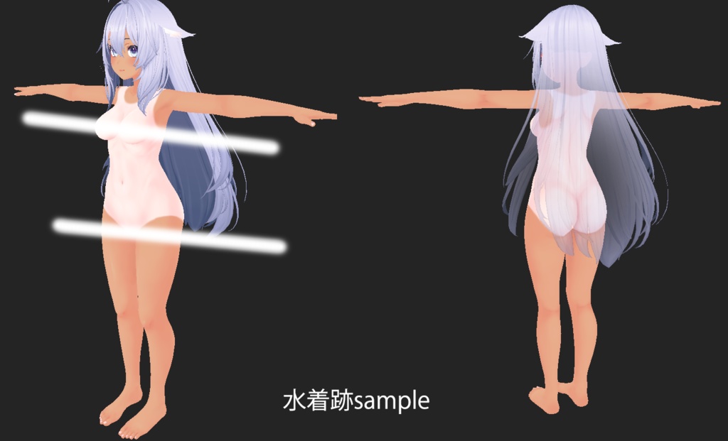 【桔梗(Kikyo)専用】肌・眼テクスチャ素材/Kikyo Skin/Eye texture