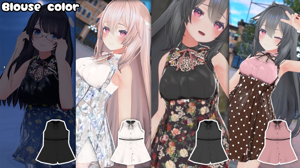【桔梗(kikyo)専用】コスチュームテクスチャ/costume texture