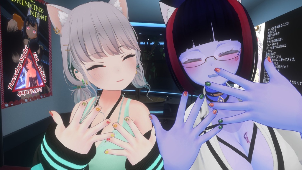 【桔梗(kikyo)専用】ネイルテクスチャ/Nail texture