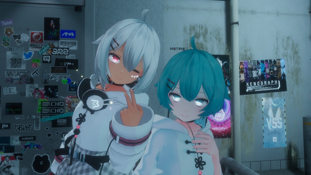 【薄荷(Hakka)専用】肌・眼テクスチャ素材/Hakka Skin/Eye texture