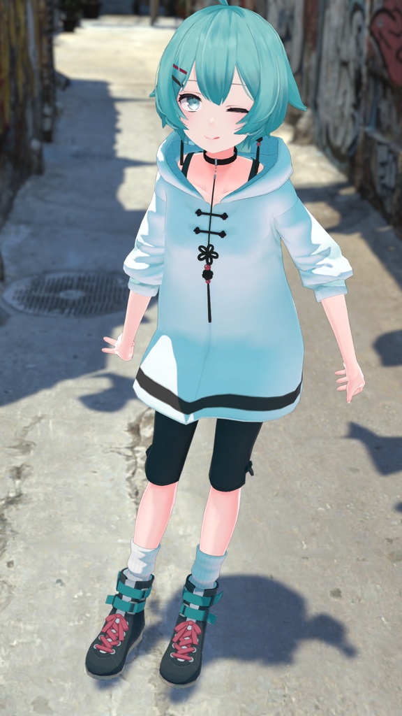 【薄荷(Hakka)専用】肌・眼テクスチャ素材/Hakka Skin/Eye texture