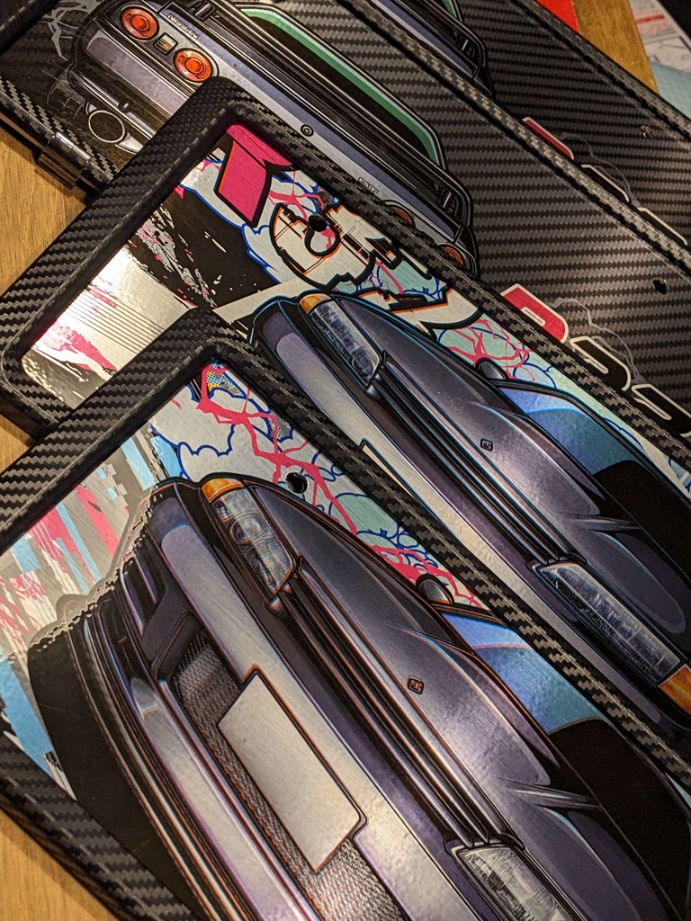 ナンバー隠しR32