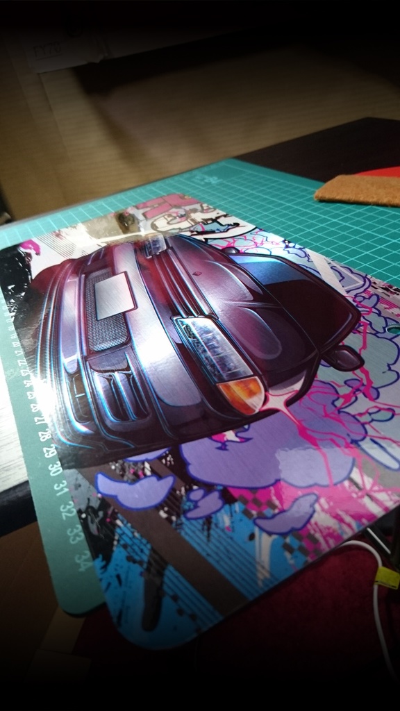 ナンバー隠しR32