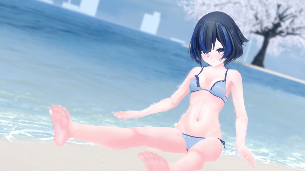 【びしょぬれのしずくさん(Shizuku)】肌・眼テクスチャ素材/Shizuku Skin/Eye texture