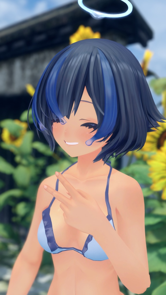 【びしょぬれのしずくさん(Shizuku)】肌・眼テクスチャ素材/Shizuku Skin/Eye texture