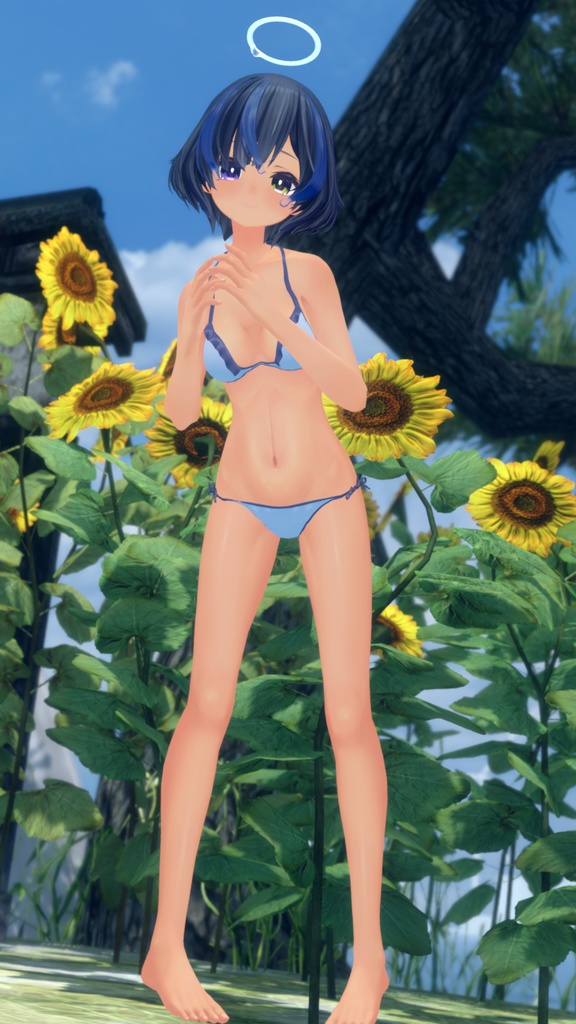 【びしょぬれのしずくさん(Shizuku)】肌・眼テクスチャ素材/Shizuku Skin/Eye texture