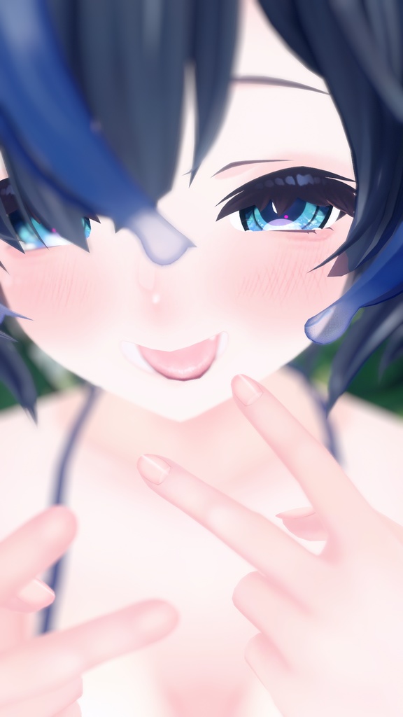 【びしょぬれのしずくさん(Shizuku)】肌・眼テクスチャ素材/Shizuku Skin/Eye texture