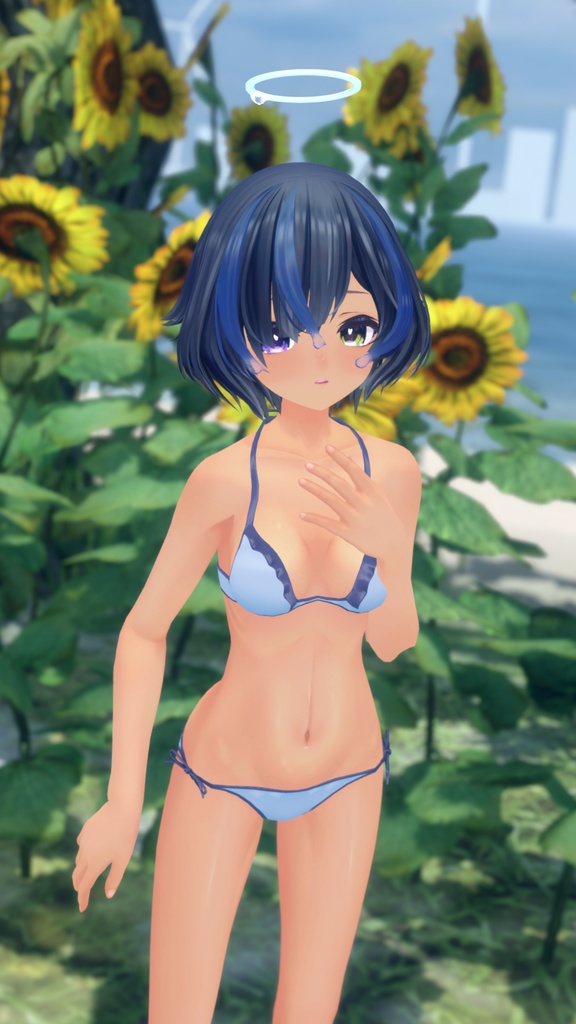 【びしょぬれのしずくさん(Shizuku)】肌・眼テクスチャ素材/Shizuku Skin/Eye texture