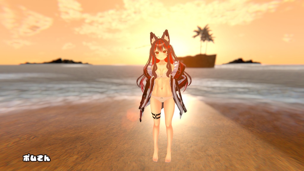 【ライム】肌・眼テクスチャ素材/Lime Skin/Eye texture