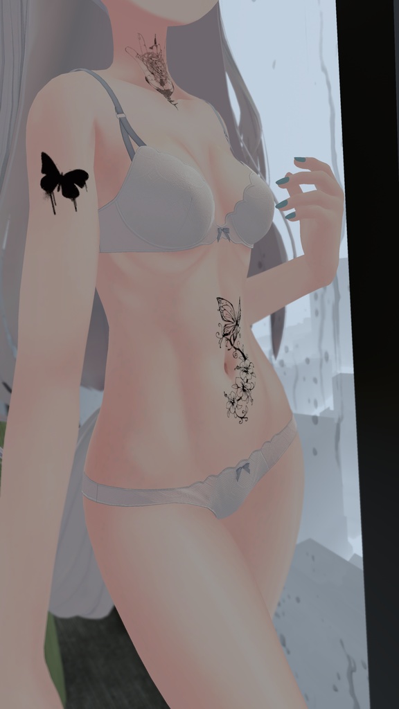 【ライム】肌・眼テクスチャ素材/Lime Skin/Eye texture