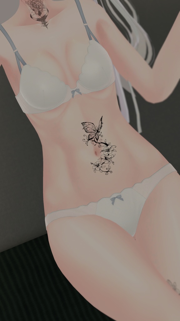 【ライム】肌・眼テクスチャ素材/Lime Skin/Eye texture