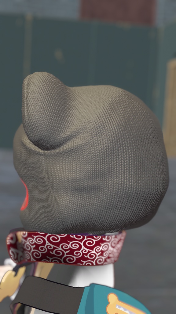 【9アバター対応】ネコミミ目出し帽/NEKOMIMI_Balaclava