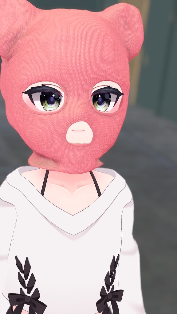 【9アバター対応】ネコミミ目出し帽/NEKOMIMI_Balaclava