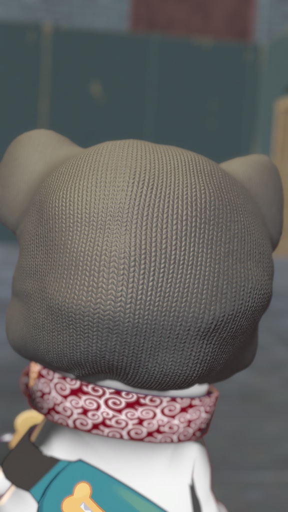 【9アバター対応】ネコミミ目出し帽/NEKOMIMI_Balaclava