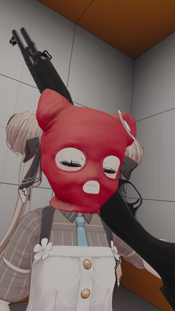 【9アバター対応】ネコミミ目出し帽/NEKOMIMI_Balaclava