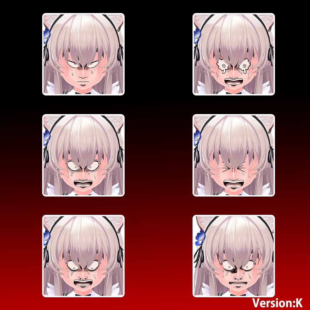 【バニラ】追加表情セット/Vanilla Addition of facial expressions