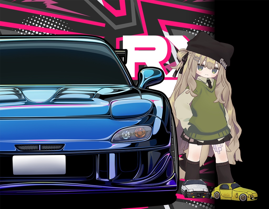 もこもこ車スリッパ-CarRoomShoes-