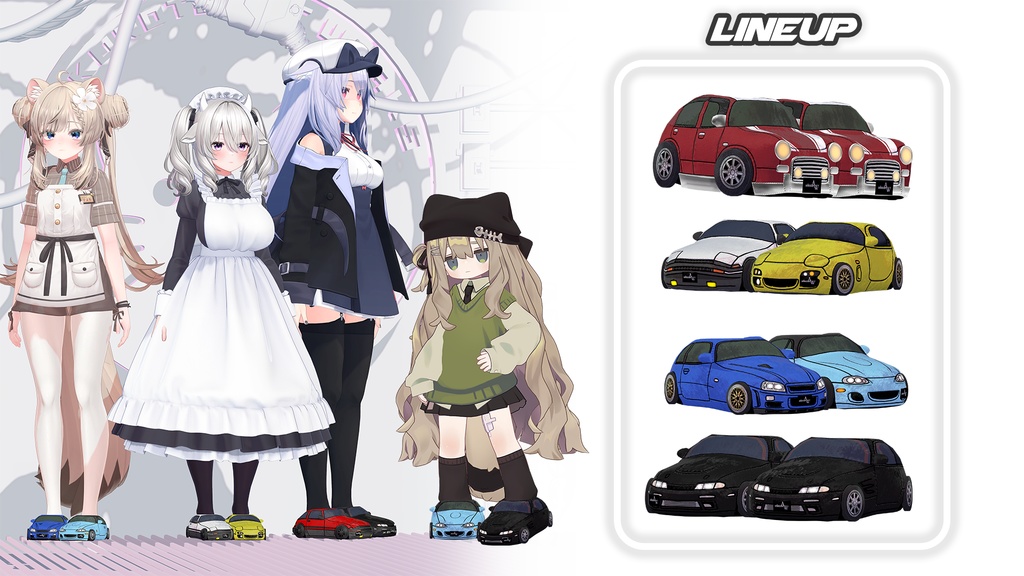 もこもこ車スリッパ-CarRoomShoes-