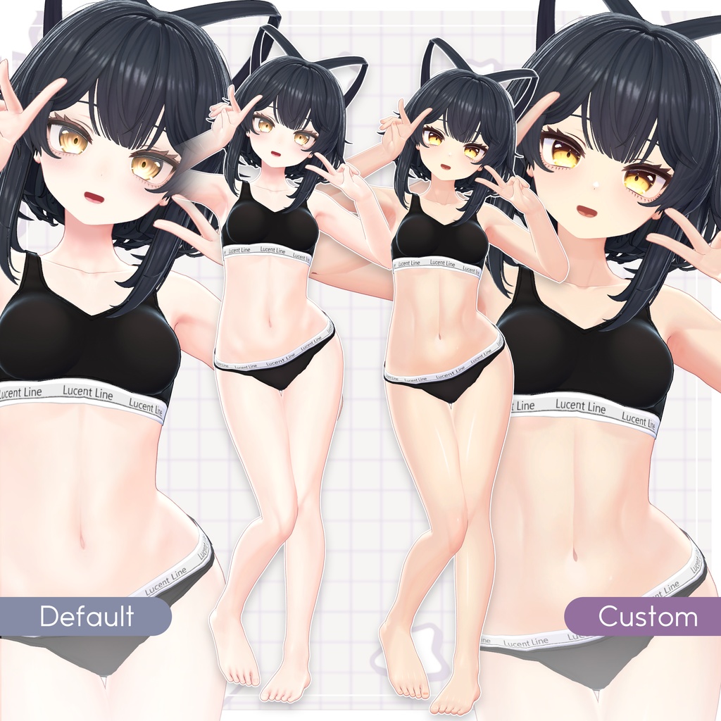 リリース記念セール4/26まで💎【ルチカ】ギャルゲ風♥テクスチャ/Luchika GalgeStyle texture #ギャルゲ風肌テクスチャ