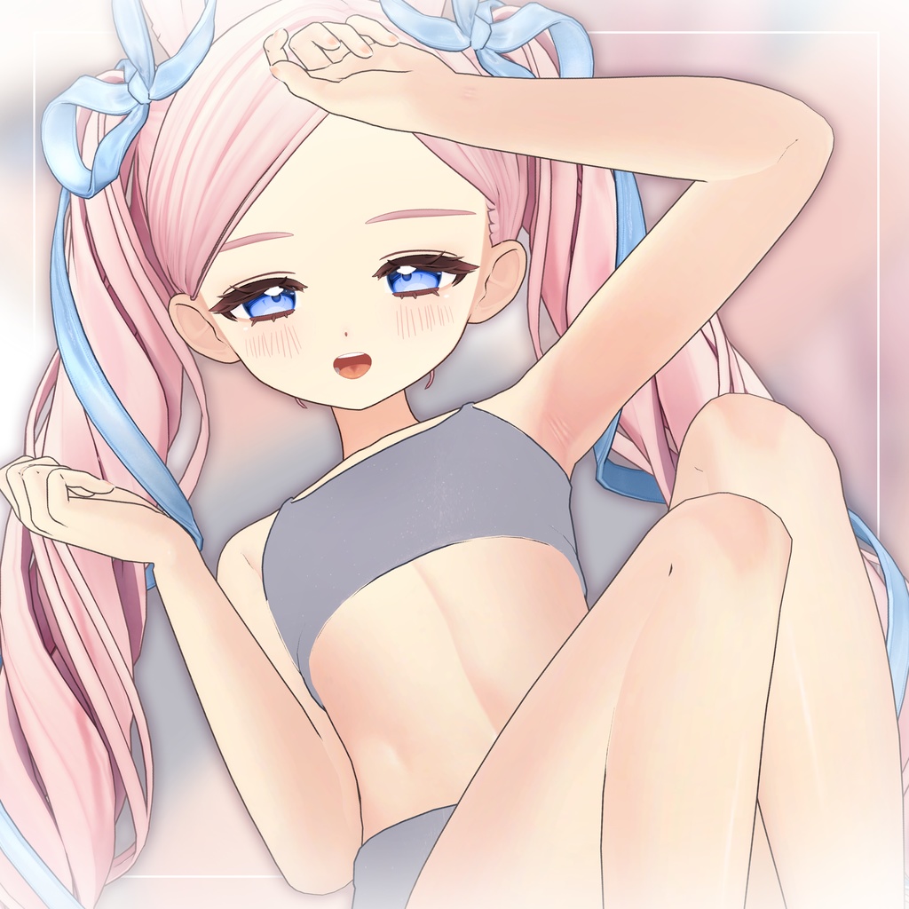 リリース記念セール5/10まで💎【フィユエ】ギャルゲ風♥テクスチャ/Fyuett GalgeStyle texture #ギャルゲ風肌テクスチャ