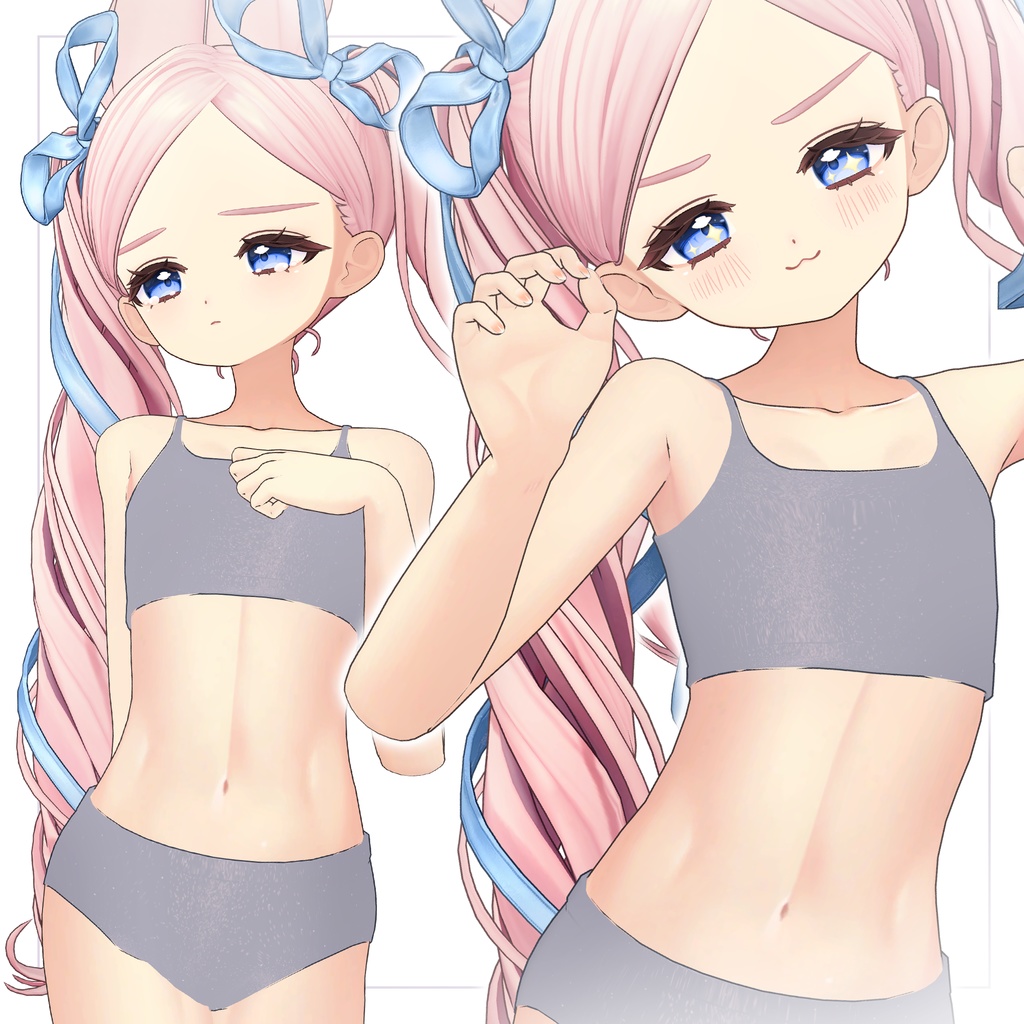 リリース記念セール5/10まで💎【フィユエ】ギャルゲ風♥テクスチャ/Fyuett GalgeStyle texture #ギャルゲ風肌テクスチャ