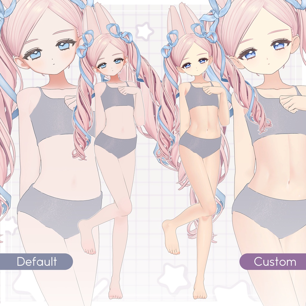 リリース記念セール5/10まで💎【フィユエ】ギャルゲ風♥テクスチャ/Fyuett GalgeStyle texture #ギャルゲ風肌テクスチャ