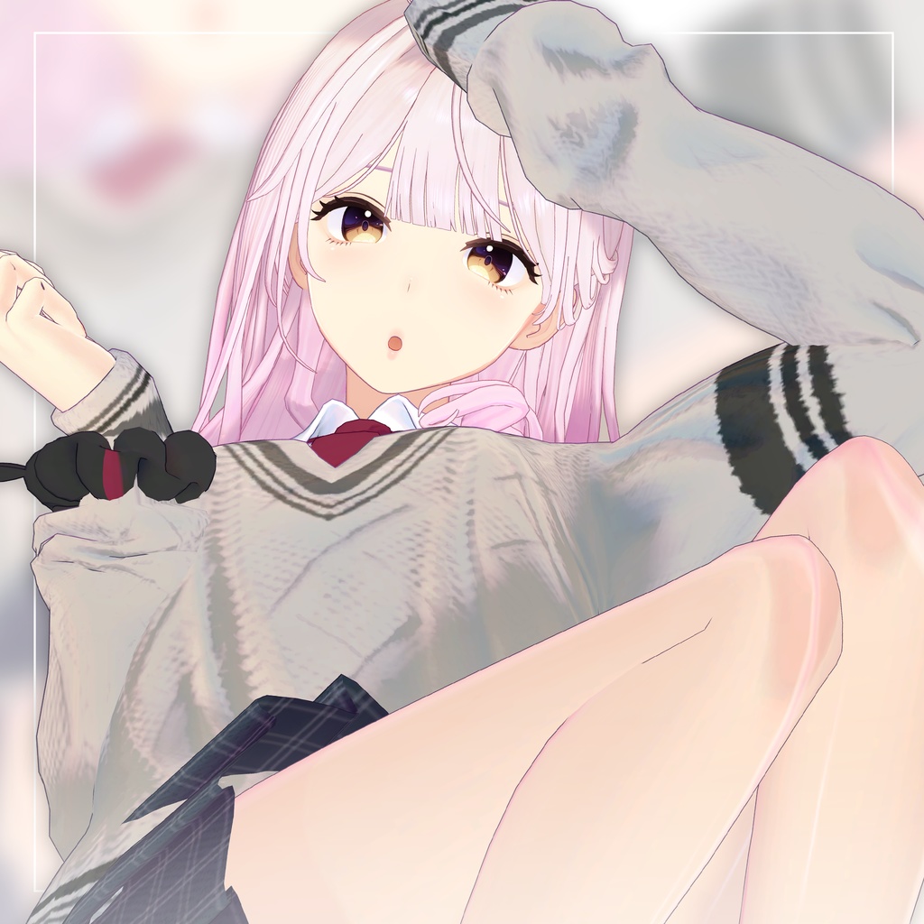 リリース記念セール5/17まで✨【ラビ先輩】ギャルゲ風♥テクスチャ/RabbiSenpai GalgeStyle texture #ギャルゲ風肌テクスチャ