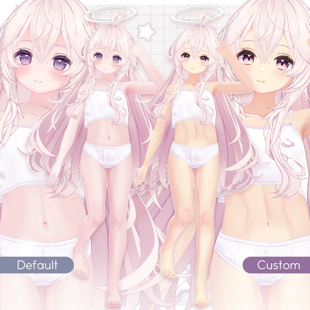 リリース記念セール5/17まで💎【ソラハ】ギャルゲ風♥テクスチャ/Soraha GalgeStyle texture #ギャルゲ風肌テクスチャ