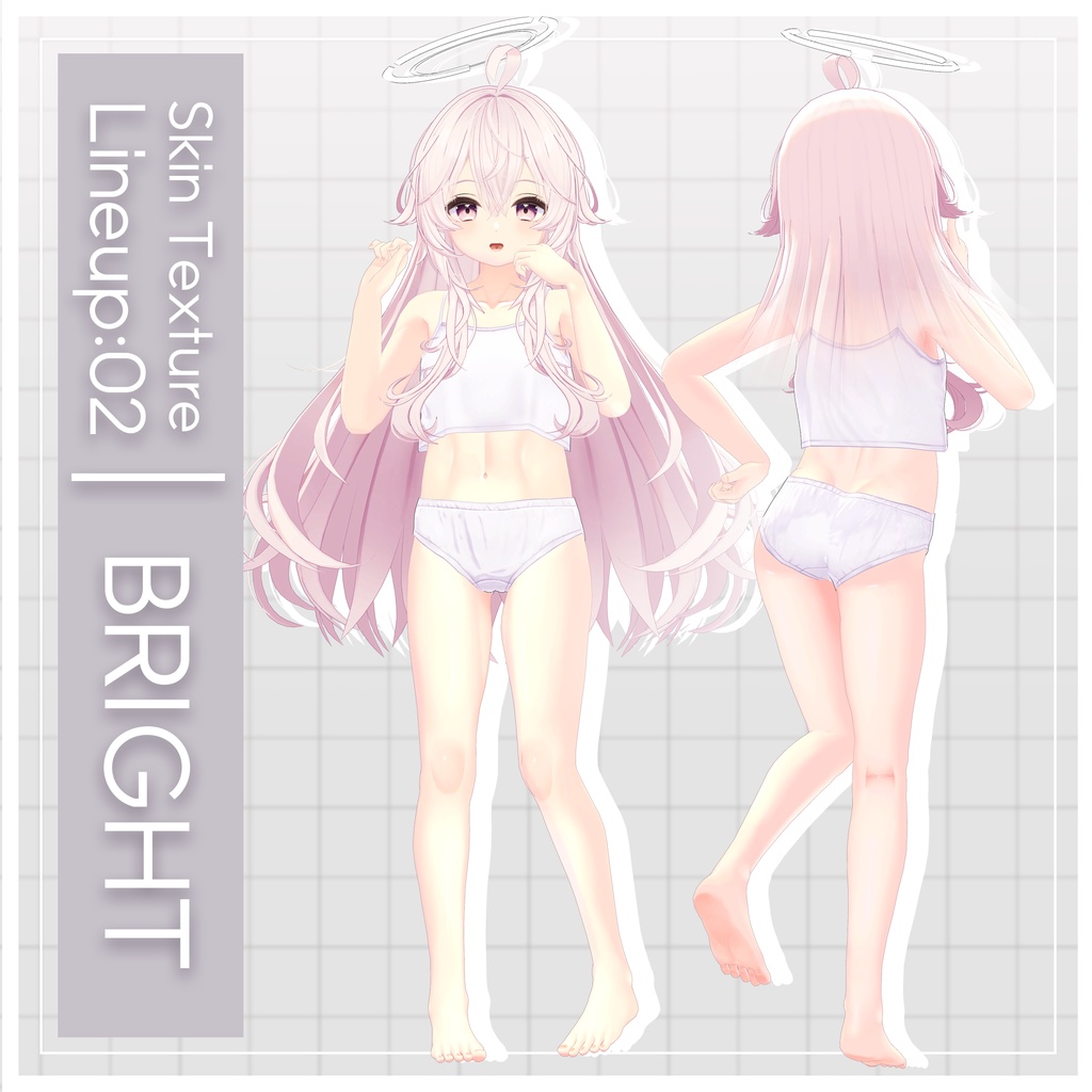 リリース記念セール5/17まで💎【ソラハ】ギャルゲ風♥テクスチャ/Soraha GalgeStyle texture #ギャルゲ風肌テクスチャ