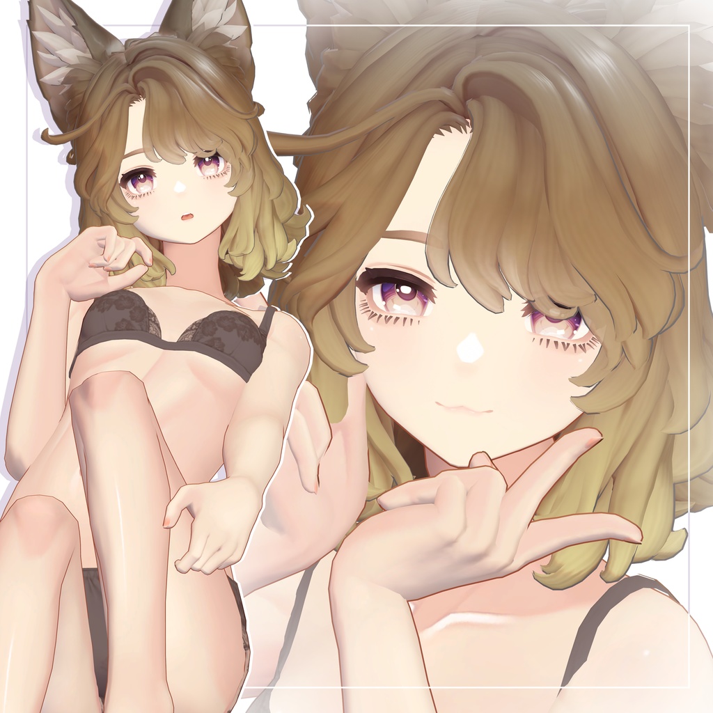 リリース記念6/7までセール中🐈✨【マリシア】ギャルゲ風♥テクスチャ/Marycia GalgeStyle texture #ギャルゲ風肌テクスチャ
