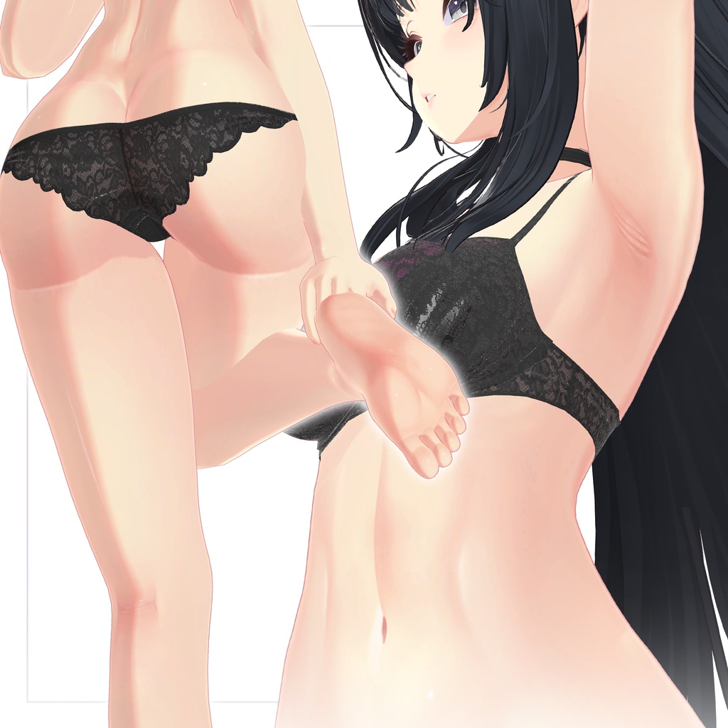 リリース記念セール5/31まで🐈⬛【海咲】ギャルゲ風♥テクスチャ/Misaki GalgeStyle texture #ギャルゲ風肌テクスチャ
