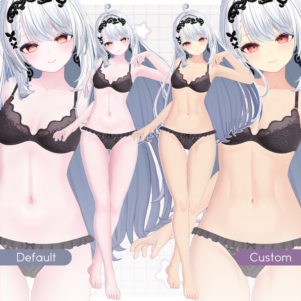 リリース記念セール6/21まで🦋【カザリス】ギャルゲ風♥テクスチャ/Cazalis GalgeStyle texture #ギャルゲ風肌テクスチャ