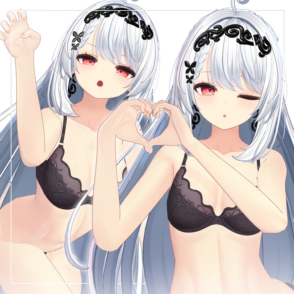 リリース記念セール6/21まで🦋【カザリス】ギャルゲ風♥テクスチャ/Cazalis GalgeStyle texture #ギャルゲ風肌テクスチャ